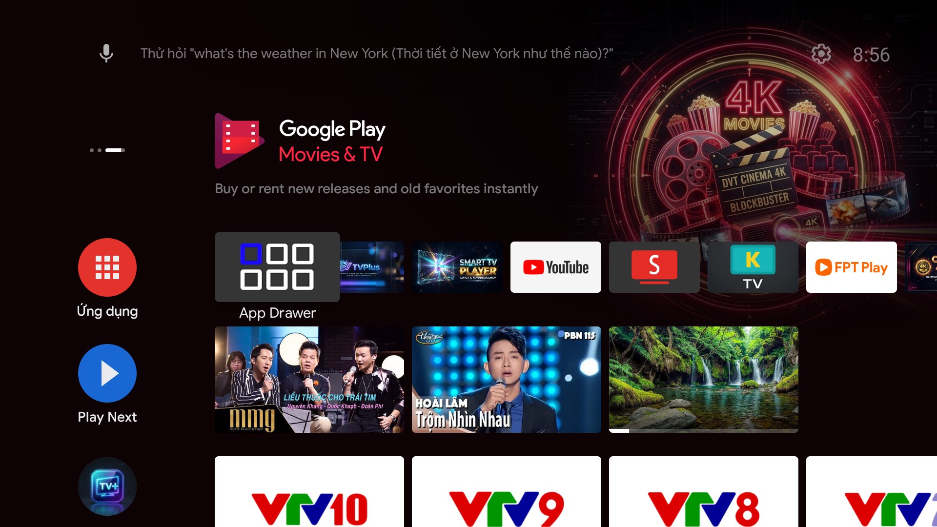 Giao diện Android TV thuần túy