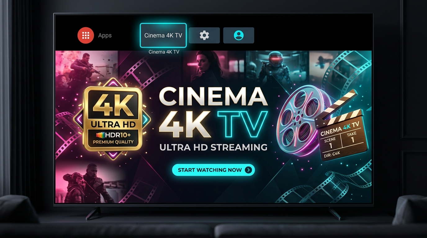 Thư viện app xem phim Cinema 4K TV